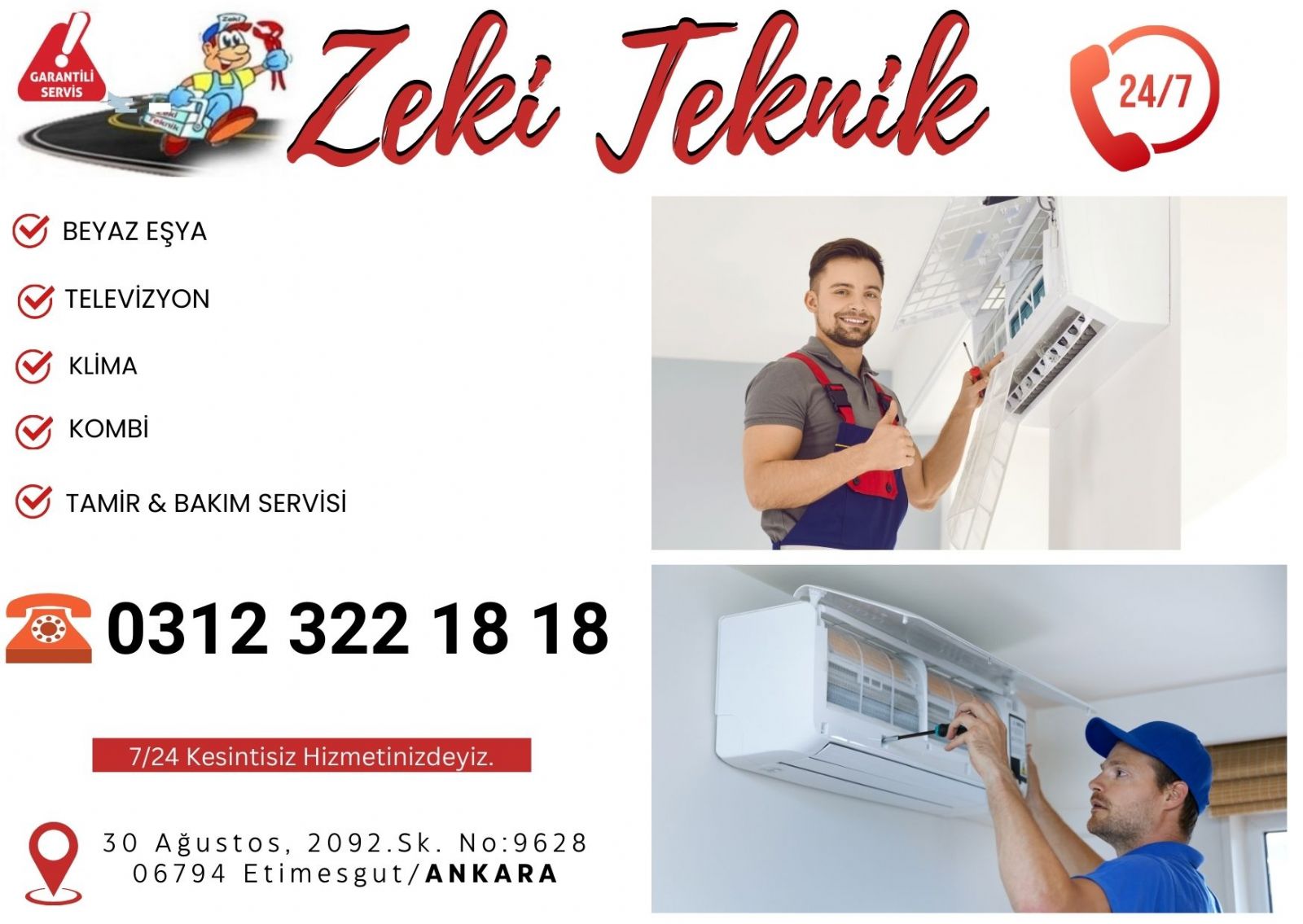 Etimesgut Klima Servisi